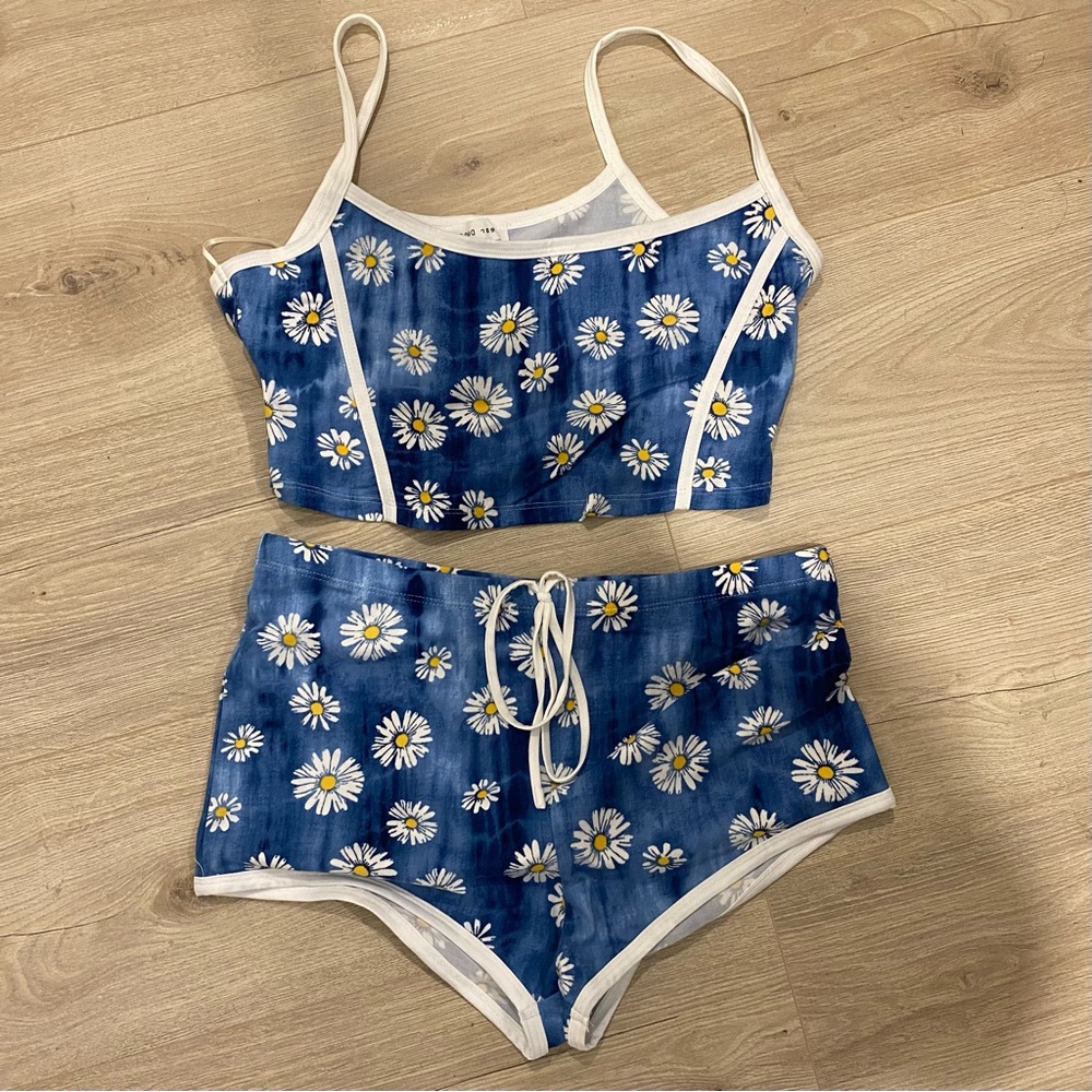 cami and shorts matching set athletic workout set